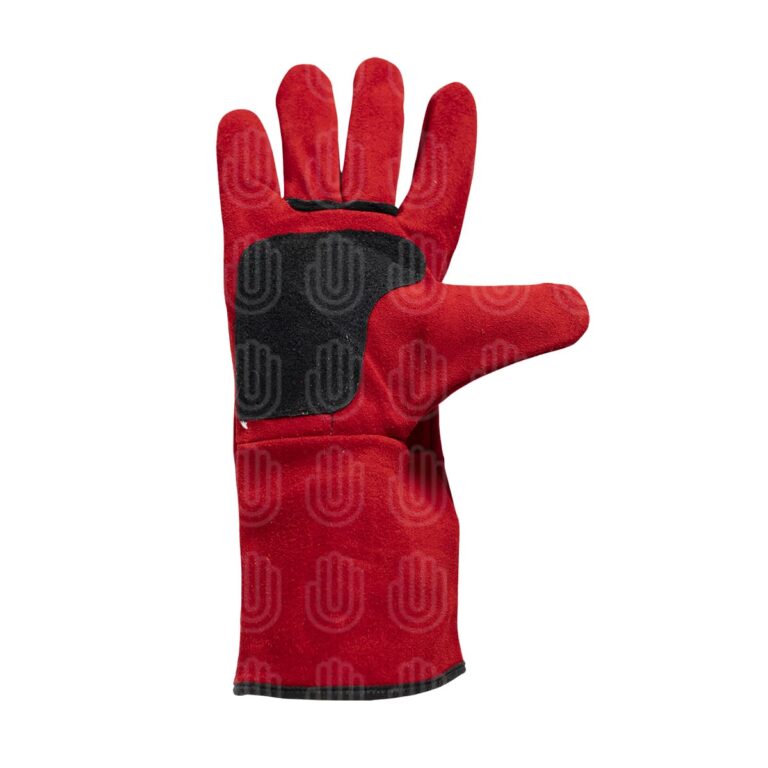 Guante Soldador Descarne Rojo Culata Mann Seguridad Industrial 9476